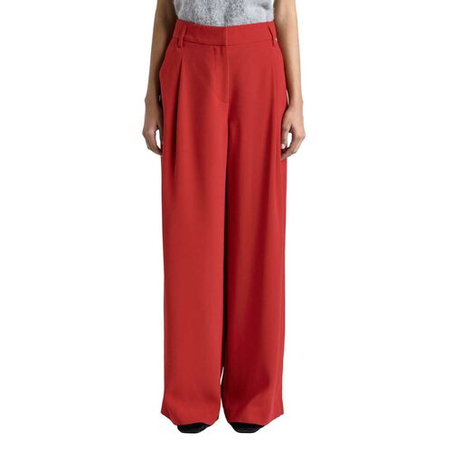 Cue Crepe Pleat Wide Leg Pant
